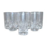 Set of 8 AVIGNON juice or whisky longdrink glasses in Saint-Louis crystal 16cm Ht