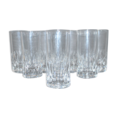 Set of 8 AVIGNON juice or whisky longdrink glasses in Saint-Louis crystal 16cm Ht