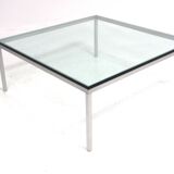 Table basse scandinave en verre, Suède, 1970