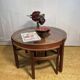 Mid century retro vintage teak trinity coffee table by nathan 1960