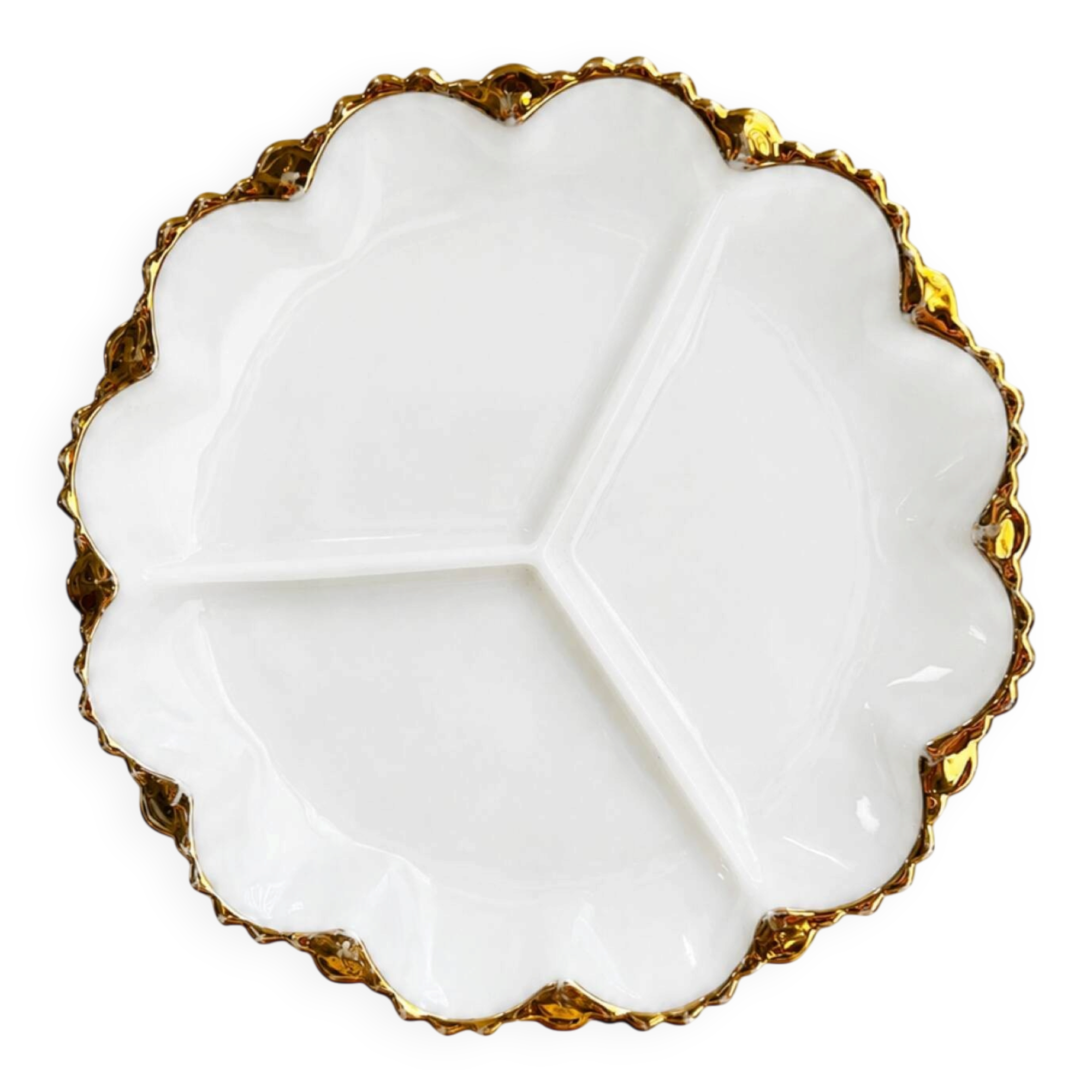 Plat de service en opaline - 1940