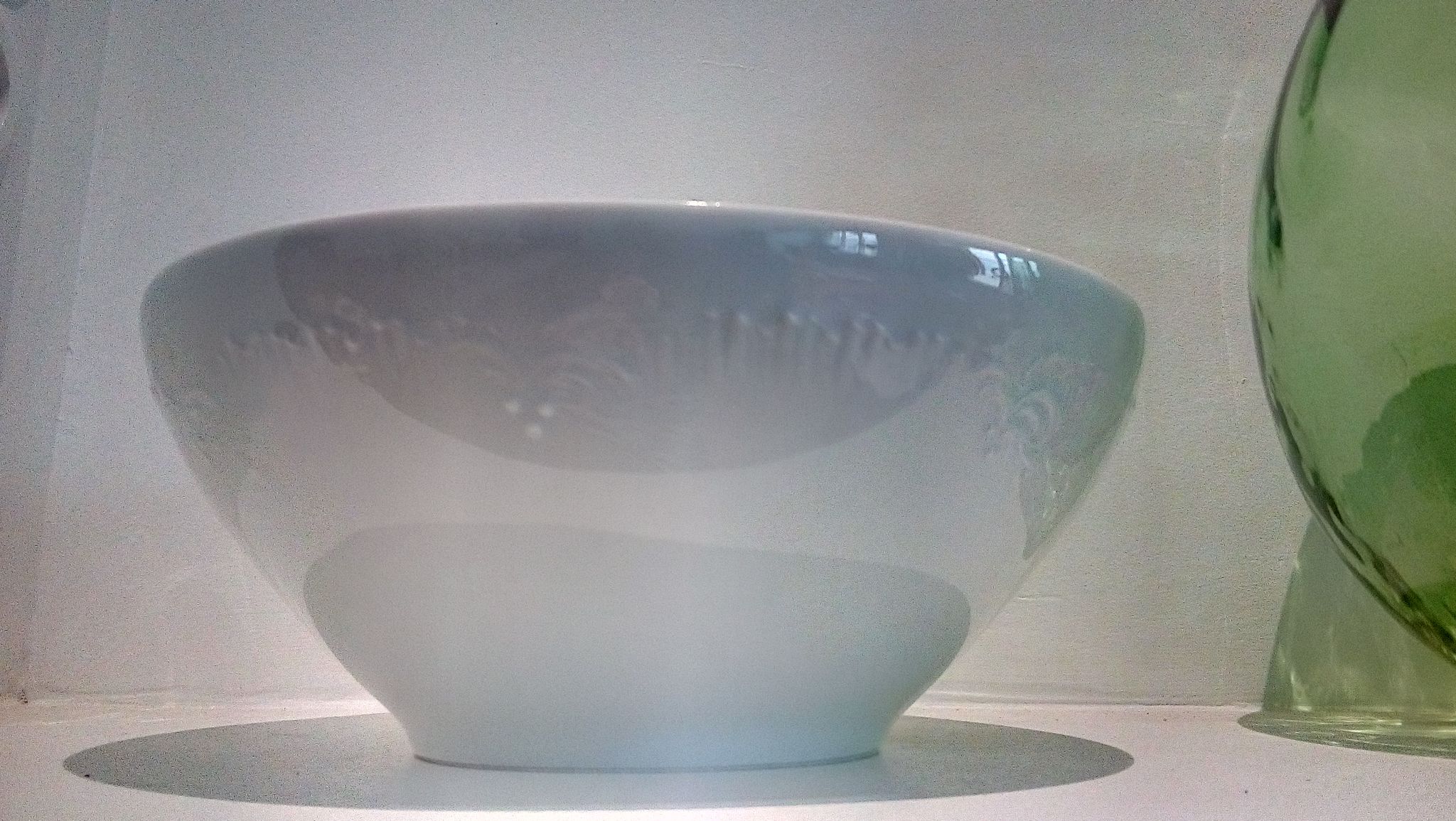 White porcelain salad bowl