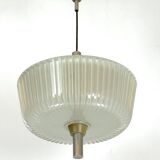 Seguso, Art Deco glass and metal chandelier from 40s