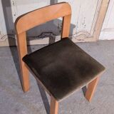 Set of six elm chairs from the 60s DLG regain