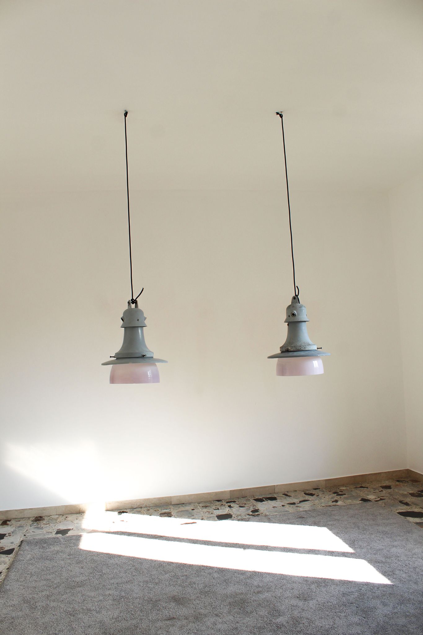 Pair of street lamps, Italy 1970s