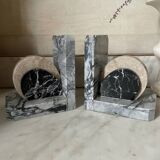 Art Deco marble bookends