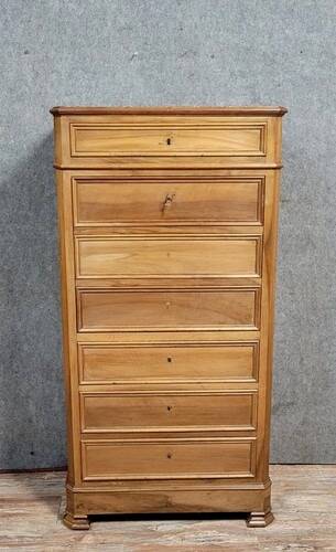 Napoleon III period secretary in a faux walnut chest of drawers
