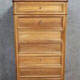 Napoleon III period secretary in a faux walnut chest of drawers