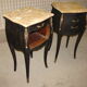 Paire de chevets de style Louis XV relooking Shou sugi ban