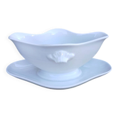 White earthenware sauce boat