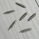 Set of 6 metal knife rests, name holders.