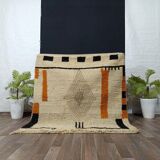 Beni Orain rug, handmade Moroccan rug, 150/250cm