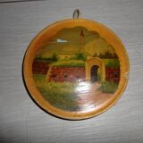 Lot de 3 petits tableaux peints sur bois