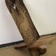 African carved wooden palaver chair