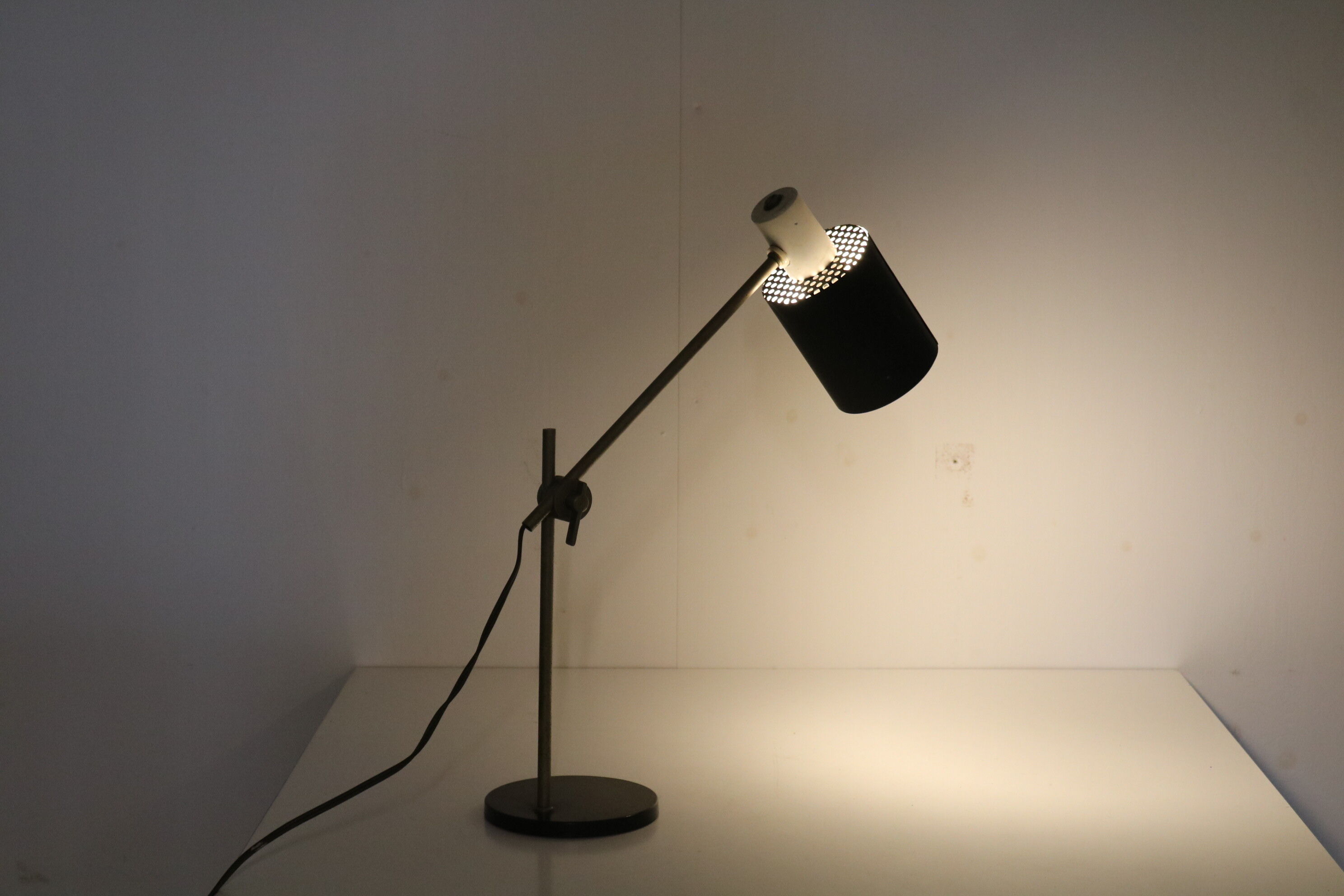 Desk lamp by H. Busquet for Hala, the Netherlands 1950