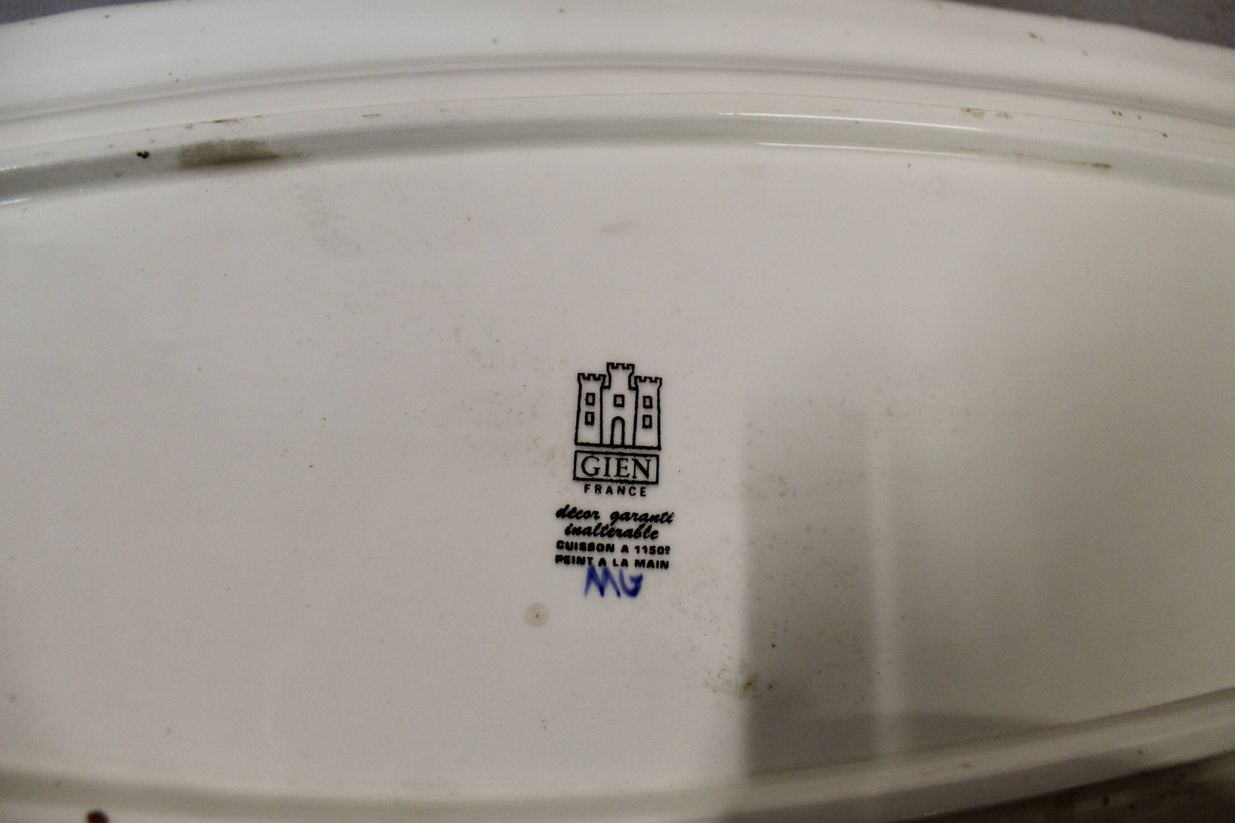 Gien earthenware serving dish