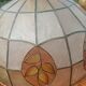 Mother-of-pearl and brass pendant light