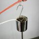 1970s Czech Geometric Pressed Glass and Chrome Cube Pendant Light