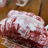 Collection of 3 milk jars in faience