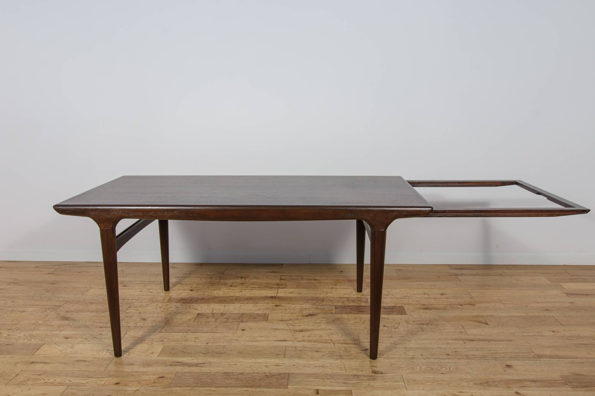 Mid-Century Teak Extending Dining Table Designed by Johannes Andersen for Uldum Møbelfabrik, Denmark, 1960s