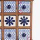 Earthenware spice rack with 9 drawers