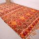 Tapis marocain vintage rare 203 x 392 cm - Tapis en laine berbère - Tapis ancien fait à la main