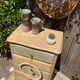 Pretty chiffonnier 💚 revamped Bohemian KHAKI chest of drawers