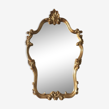 Miroir doré de style baroque 50x75cm