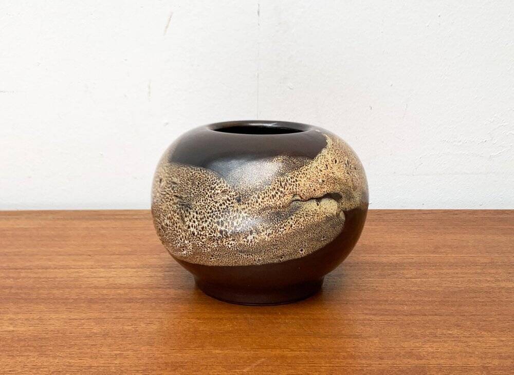 Mid-century German studio pottery vase by Till Sudeck, 1960s.