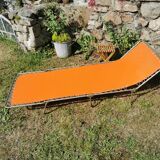 Deck chair, vintage lafuma camp bed