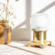 Art deco table lamp in brass and marble