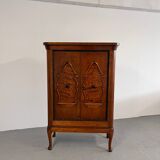 Oak linen closet from the 1930s, Norway