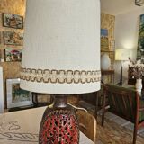 Fat lava ceramic lamp