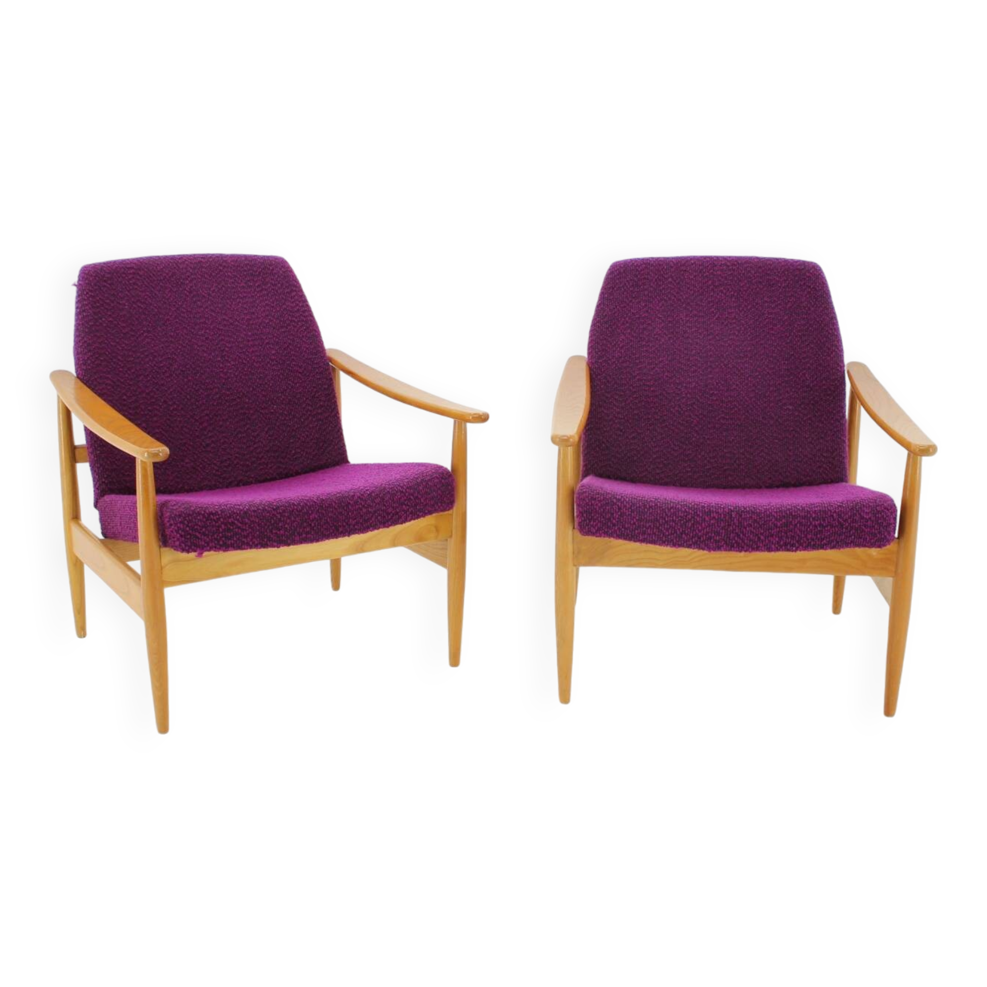 1960s Set of Two Armchairs, Czechoslovakia