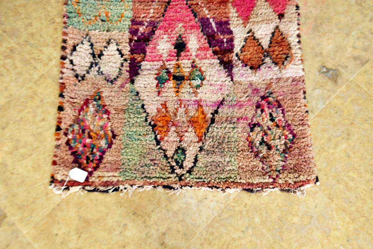 Moroccan Berber carpet hallway Boujaad 288 x 68 cm New