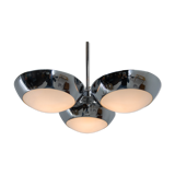 Chrome-Plated Functionalist Chandelier by Zukov, 1940s