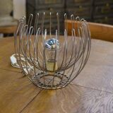 1970s chrome metal designer lamp