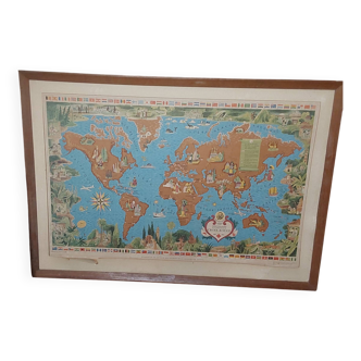 Red Cross Centenary World Map by Lucien Boucher