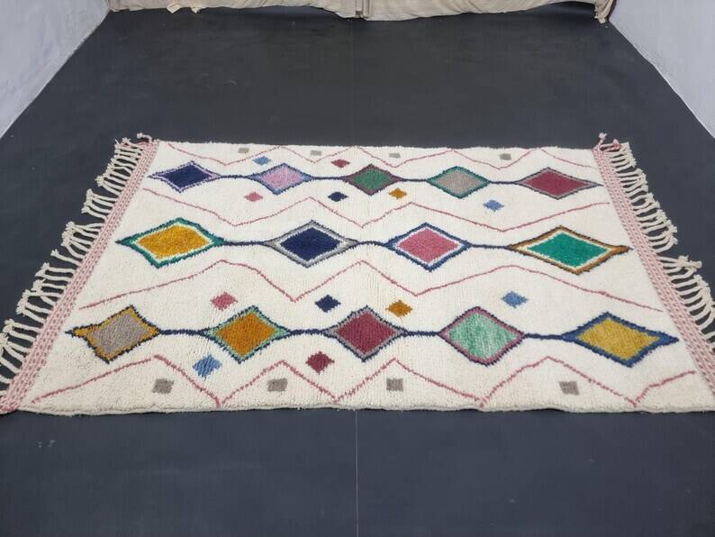 White Beni Ourain rug 150/250cm