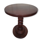 Wooden pedestal table