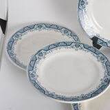 Assiettes plates terre de fer