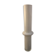 White glass vase