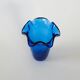Cobalt glass vase, Danish design, 1970s, made in Denmark