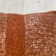 Pair of retro terracotta wool knit cushions