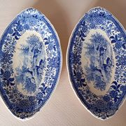 "Burgenland" blue bowls Villeroy & Boch Mettlach