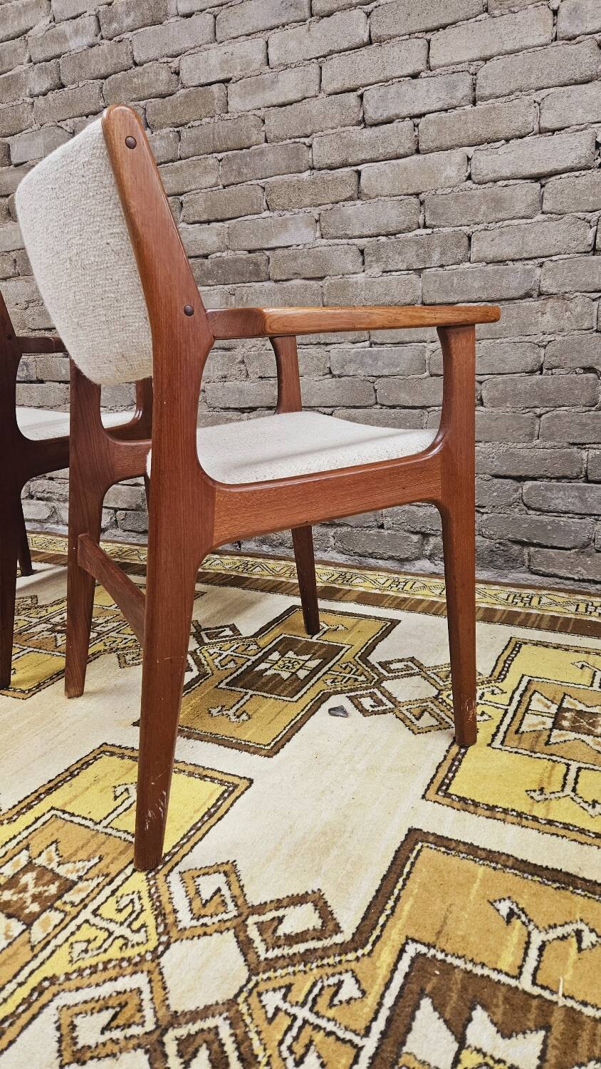 Pair of Scandinavian teak armchairs by Kurt Østervig, Denmark 1960