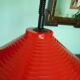 Red metal suspension with "up, down" system