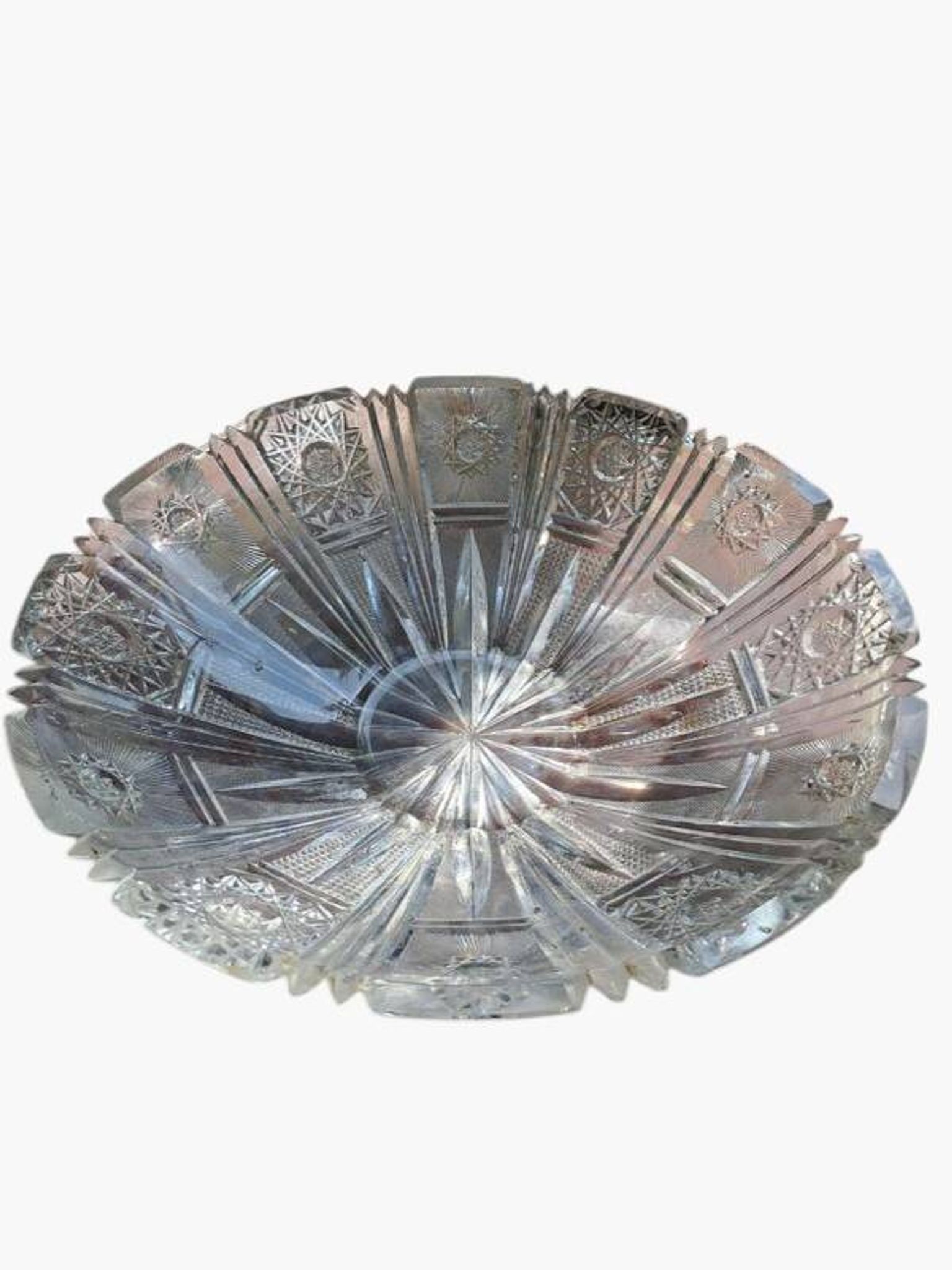 Crystal fruit bowl from the early 20th century – 27 cm in diameter