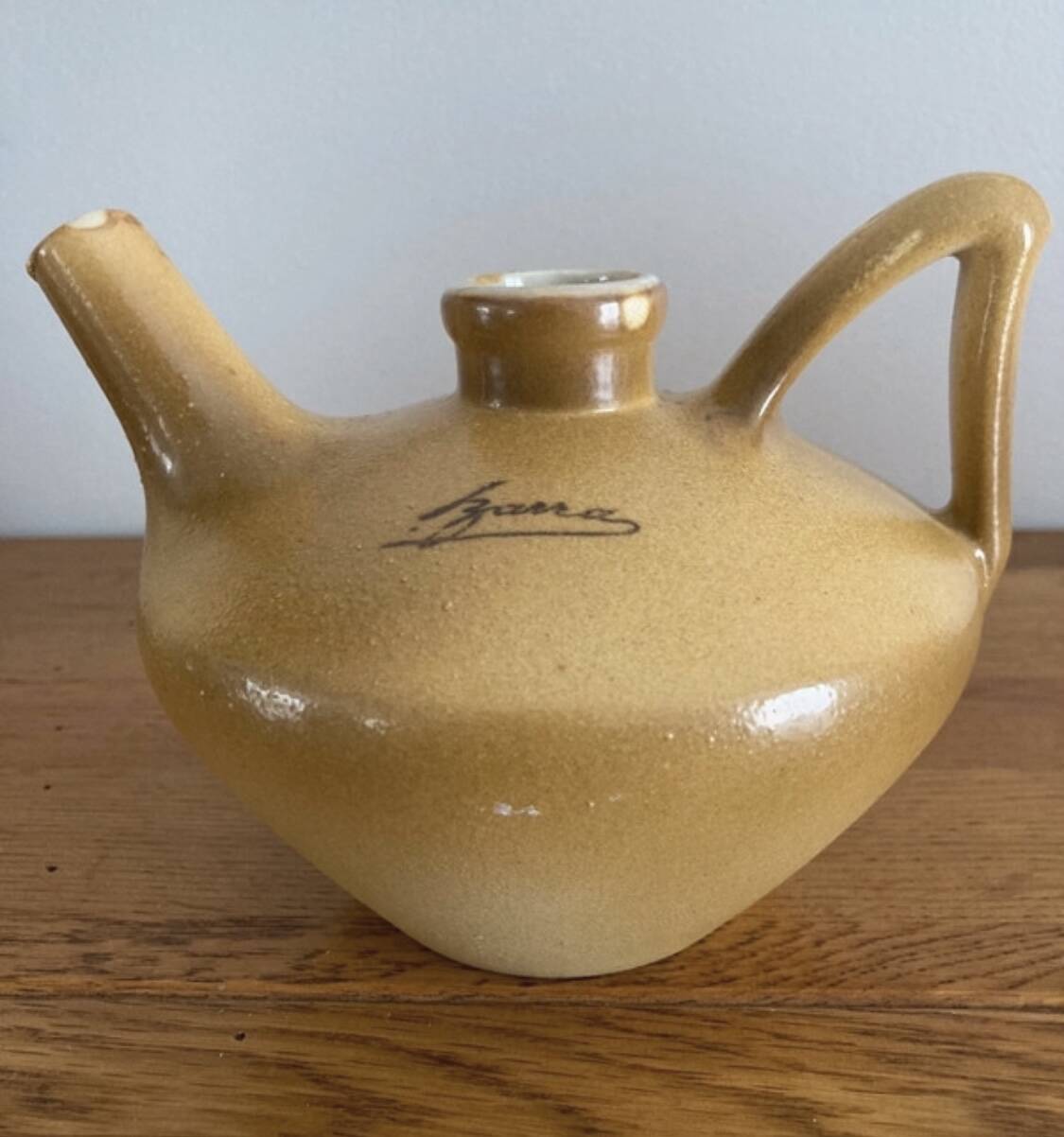 Vintage Izarra stoneware carafe