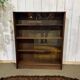 1970s English display cabinet in mahogany